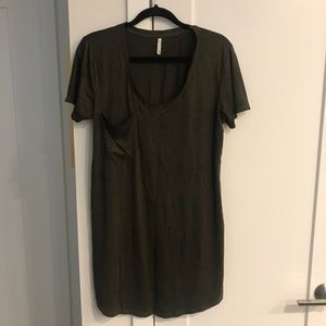 Z Supply Faux Suede Shift Dress